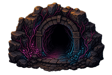 An entrance leading into the dungeon